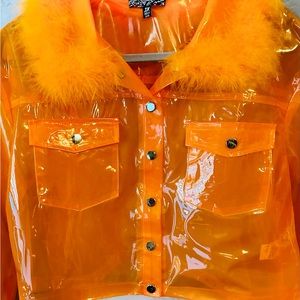 Dolls Kill - Plus Juicy Planet Hers Vinyl Trucker Jacket